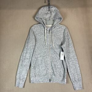 Reigning Champ Hoodie Womens XS Gray Full Zip Athletic Long Sleeve Sweatshirt
